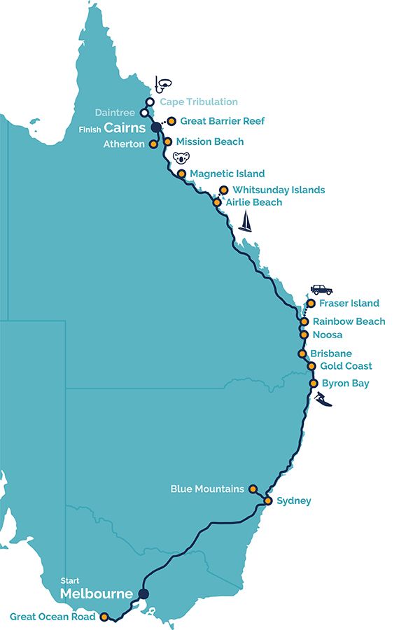 7 Week Ultimate Melbourne To Cairns Guided Tour