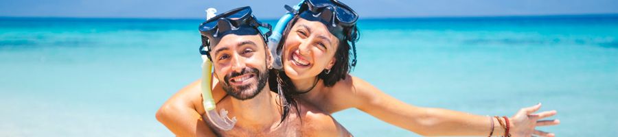 couple going snorkelling in australia