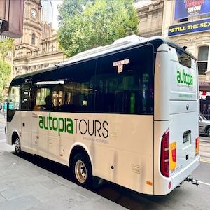 Autopia Bus parked up in Melbourne CBD