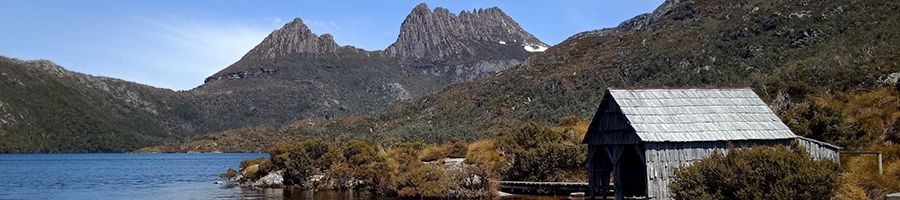 A shack on the Dove Circuit in Cradle Mountain National Park