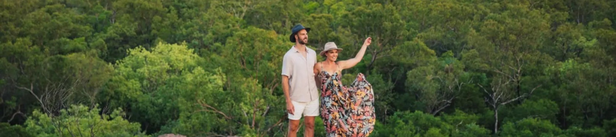 Kakadu National Park Lookout couple posing