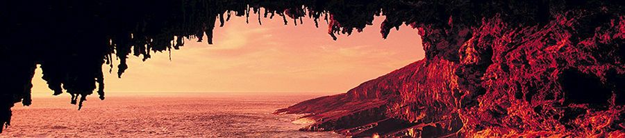 sunset views near rocky cliffs on kangaroo island