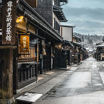 historic buildings in takayama japan old town