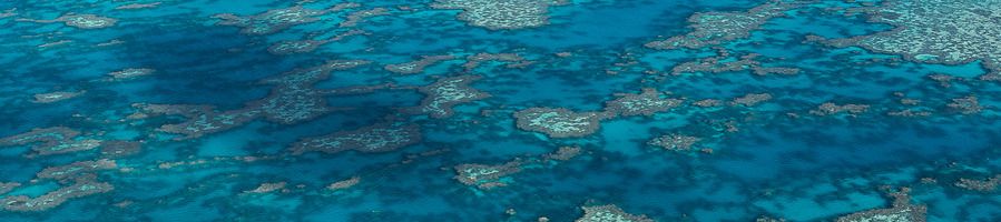 Great Barrier Reef from overhead